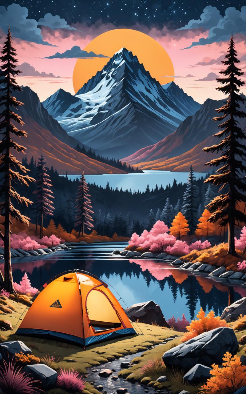 04254-1067494002-wild camp day in the park, in the style of dark indigo and amber, detailed nature depictions, dark gray and pink, screen printin.png